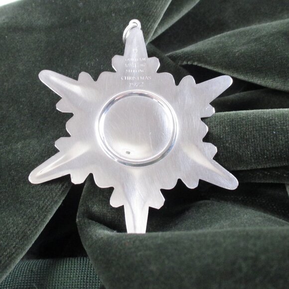 GORHAM STERLING SILVER 1972 SNOWFLAKE ORNAMENT🎁 - Picture 6 of 13